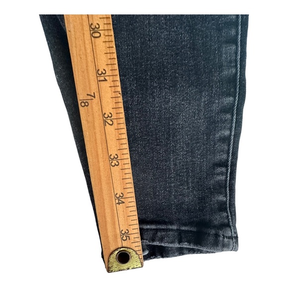 Zara Womens Jeans Mid Rise Skinny Stretch Slim Fit‎ Denim Charcoal Black Size 30 - Picture 10 of 16